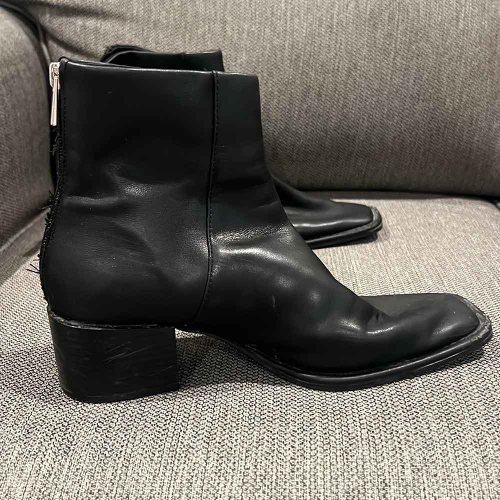 Sleek Black Ankle Booties - Picture 3 of 5